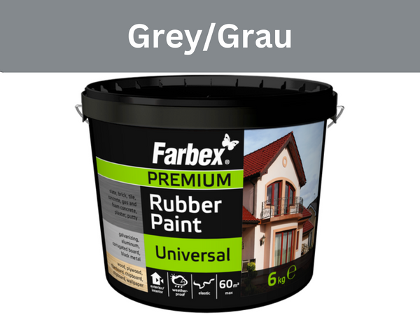 Universelle „Gummi“-Farbe – Grau – 3 Packungsgrößen