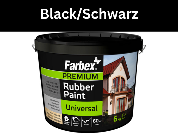 Universelle „Gummi“-Farbe – Schwartz – 3 Packungsgrößen
